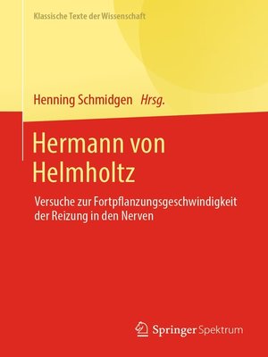 cover image of Hermann von Helmholtz